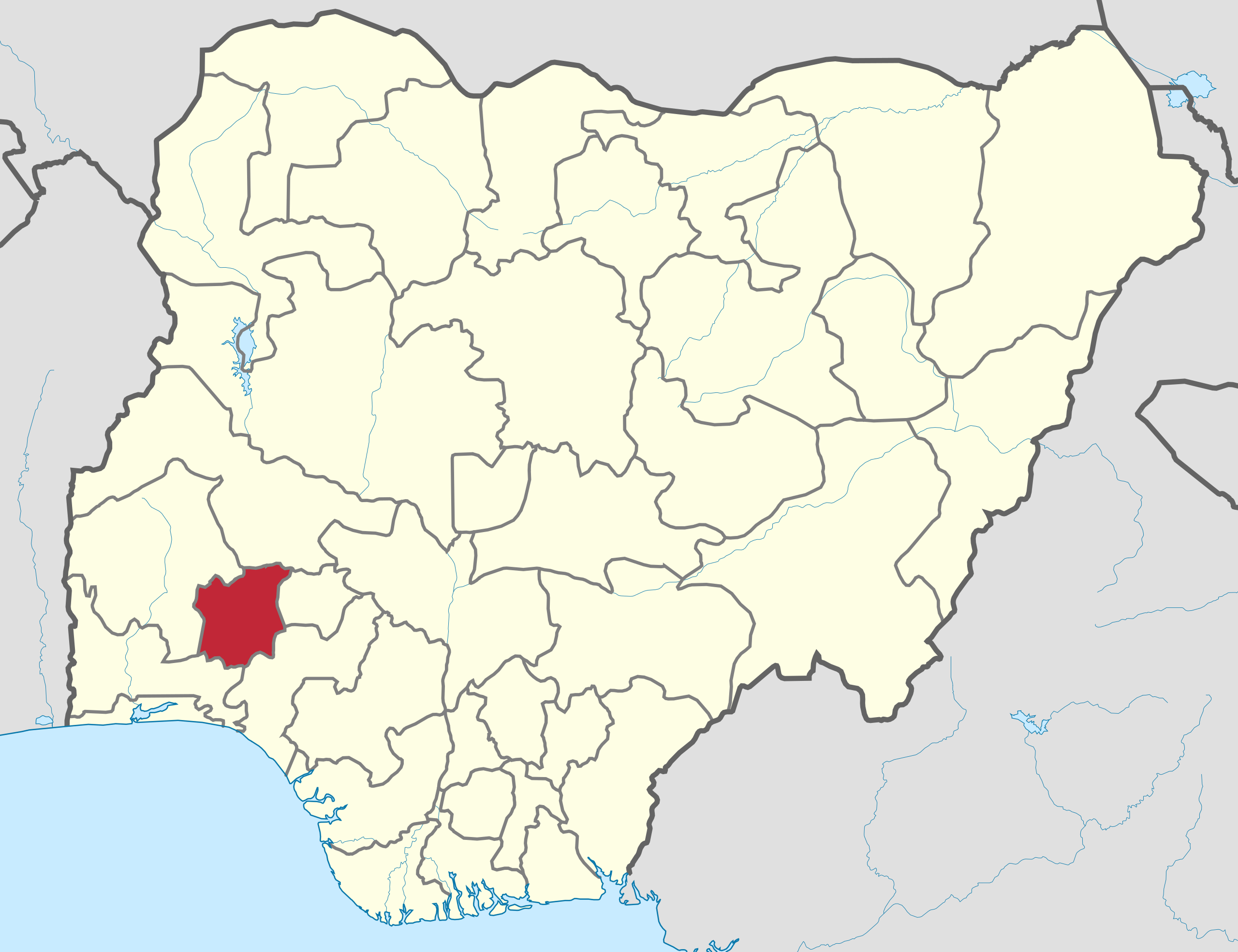 Osun Map_Osun Governorship Election